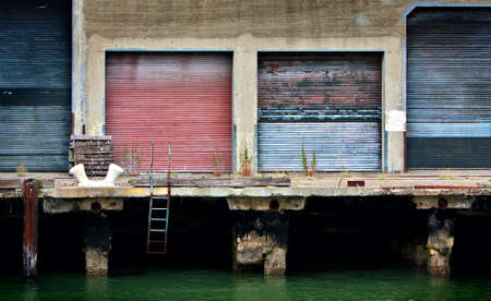 An Empty Wharf in the San Fransisco areaの写真素材