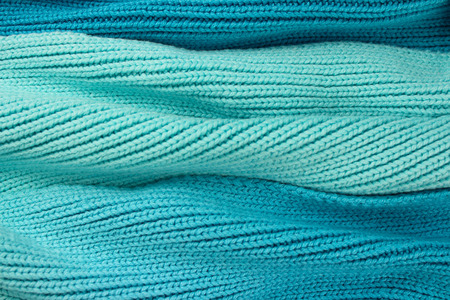 Turquoise wool wave effect background.の写真素材