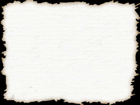 sheet of the aged paper on black backgroundの写真素材