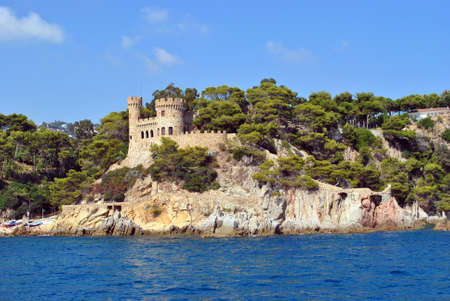 The Old-time fortress ashore epidemic deathes in Spain.の写真素材