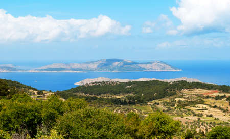 Beautiful scenery of the Greek island of Rhodes.の写真素材