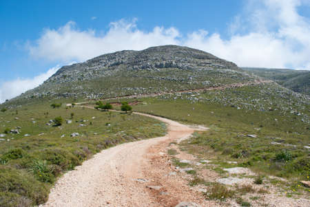 road in mountain on the island of Rhodes in Greeceの写真素材