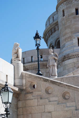 landmark in Budapest. Fishermen's Bastion. Hungary.の写真素材