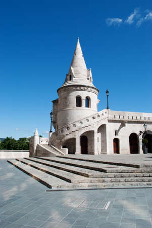 landmark in Budapest. Fishermen's Bastion. Hungary.の写真素材