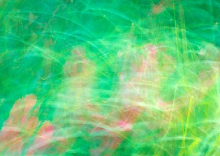Photo art, bright Colorful light streaks abstract background in yellow, pink and green colors