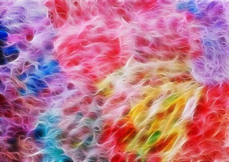 art abstract bright rainbow pattern background in purple, red, blue and green colorsの写真素材