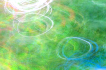 Photo art, bright Colorful light streaks abstract background in yellow and blue colors, effect of movementの写真素材