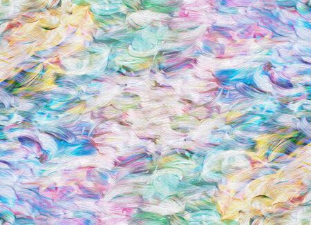 art abstract pale rainbow oil pattern background, effect of colorful sea waves