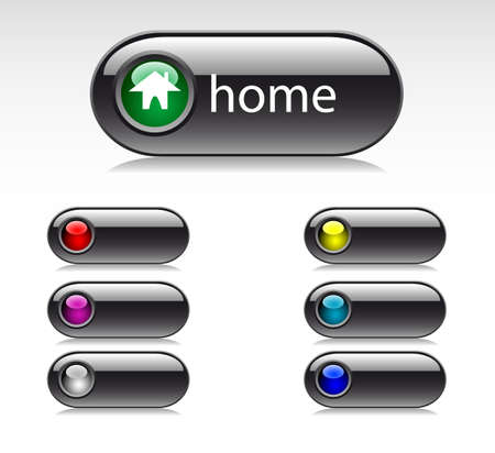 set of buttons for web designのイラスト素材