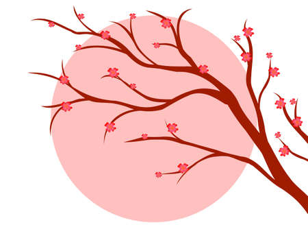 Branch of a plant, the Japanese style, background
のイラスト素材