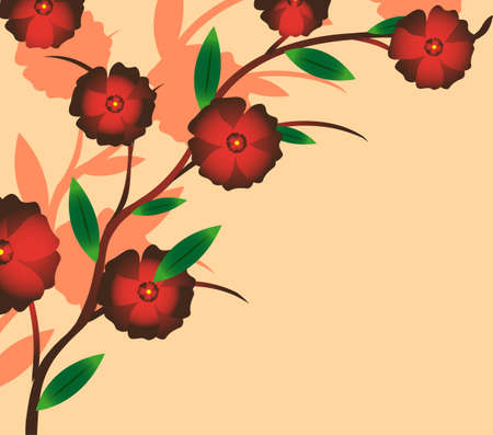 Branch of a plant, the Japanese style, background
のイラスト素材