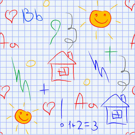 baby school vector seamless
のイラスト素材