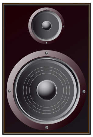 speakers, low and high frequenciesのイラスト素材