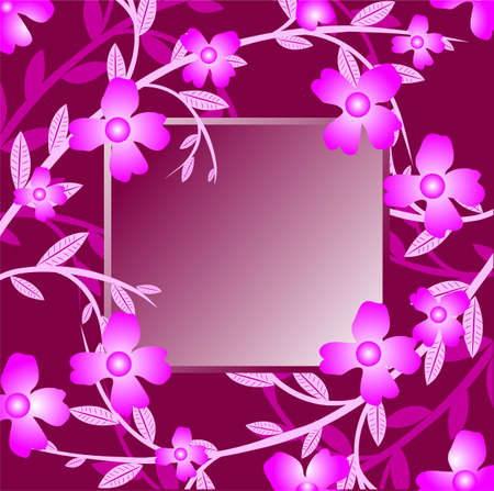 floral frame backgroundのイラスト素材