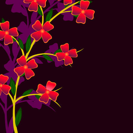 Branch of a plant, the Japanese style, backgroundのイラスト素材