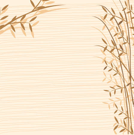 Branch of a plant, the Japanese style, backgroundのイラスト素材