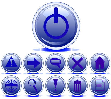 set of web buttonsのイラスト素材