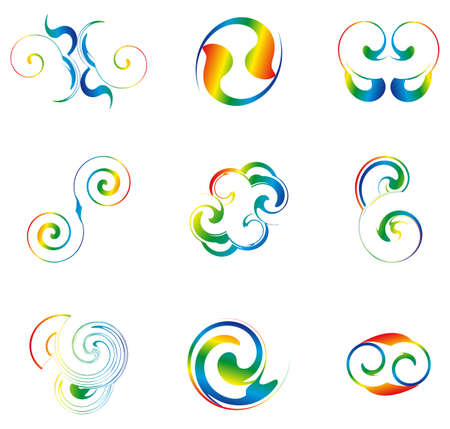 set of abstract elements for designのイラスト素材