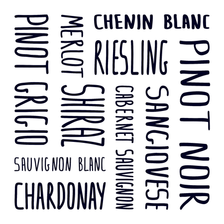 Wine festival. Variety of wines. Letteringの写真素材