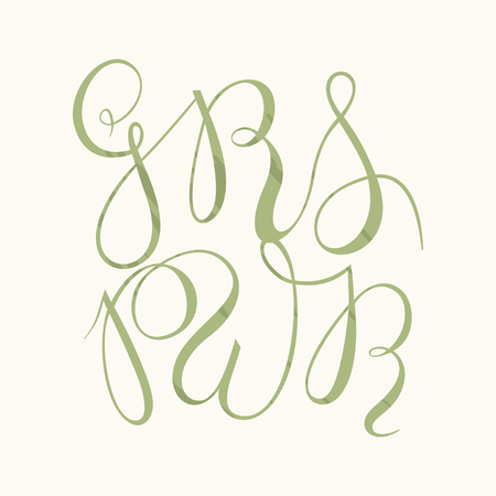 GRL PWR - Girl power vectorのイラスト素材