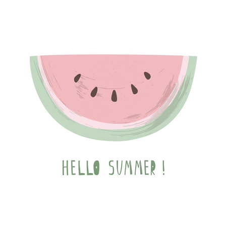 Vector illustration of watermelon sliceのイラスト素材