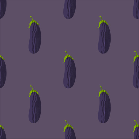 Seamless pattern with auberginesのイラスト素材