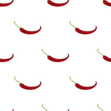 Seamless pattern with chili peppersのイラスト素材