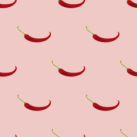 Seamless pattern with chili peppersのイラスト素材