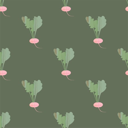 Seamless pattern with turnipsのイラスト素材