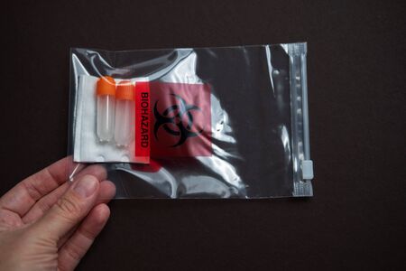 Chekhov, Russia - July 19, 2019: MyHeritage DNA DNA test for self use from American MyHeritage companyのeditorial素材