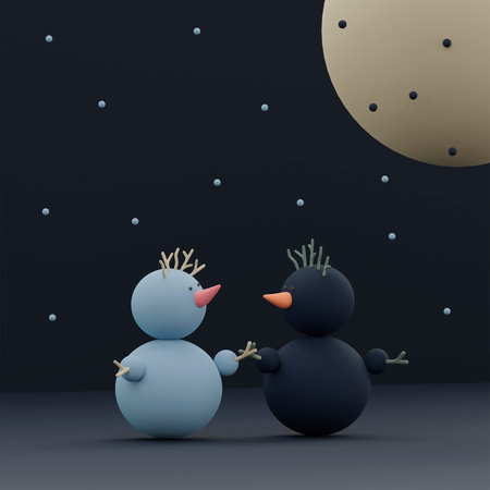 Trendy 3D illustrationの写真素材