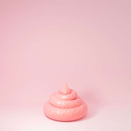 Pink poop of fairy or unicornの写真素材