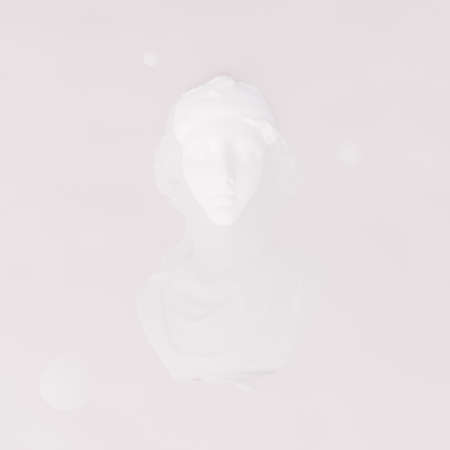 3D illustration, 3D rendering. Vaporwave concept. Bust of statue Aphrodite.
