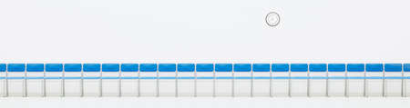3d render, 3d illustration. Empty room or office with waiting chairs.の写真素材