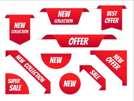 Sale banner template set design, Big sale special offer. Vector illustrationのイラスト素材