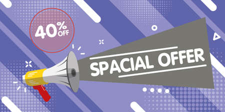 Big day of sales. Vector illustration in cartoon style.