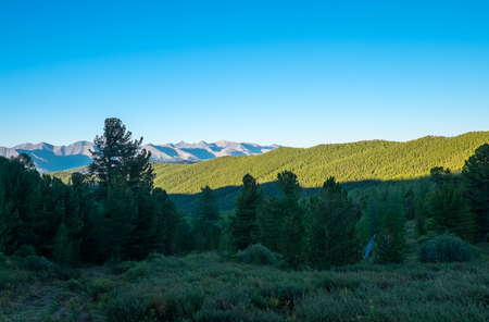 Mountain landscape in the Republic of Altai.の写真素材