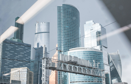 MOSCOW, RUSSIA - June, 22, 2017 Business Center "Moscow City" in Moscow.のeditorial素材
