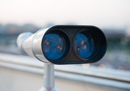 Tourist binoculars for sightseeing.の写真素材