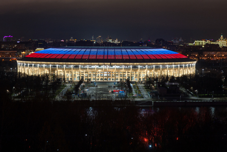 November 4, 2017 Moscow, Russia. Luzhniki stadium in Moscow, where the matches of the 2018 FIFA World Cup will be heldのeditorial素材