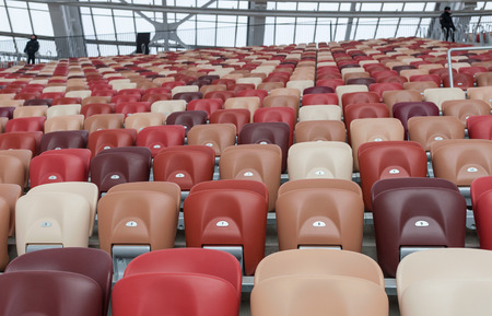 November 4, 2017 Moscow, Russia. The stands of the Luzhniki stadium in Moscow, where the matches of the 2018 FIFA World Cup will be heldのeditorial素材