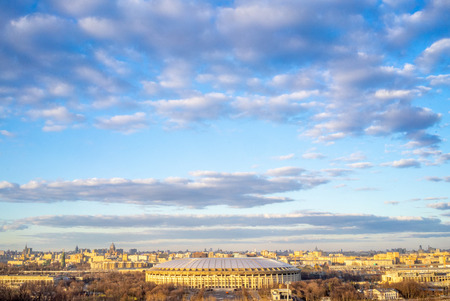 April 13, 2018 Moscow, Russia. Luzhniki stadium in Moscow, where the matches of the 2018 FIFA World Cup will be heldのeditorial素材