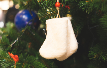 Christmas tree in the shopping center GUM on red square in Moscow.の写真素材