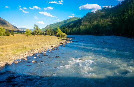 The Chuya river in the Altai Republic.
