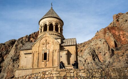Noravank. Monastery complex in the gorge of the ARPA river tributary near the city of Yeghegnadzor in Armenia.の写真素材