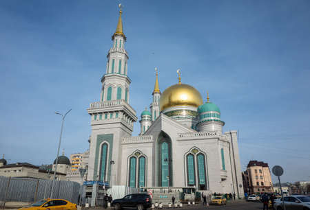 March 18, 2019, Moscow, Russia. Moscow Cathedral Mosqueのeditorial素材