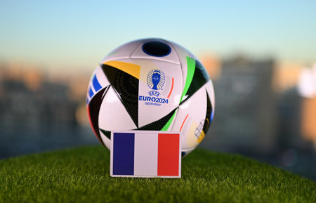 June 27, 2024, Berlin, Germany. Flag of France - participants of the European Football Championship...