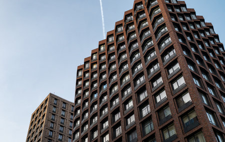modern high-rise multi-storey business class building, residential complexの写真素材