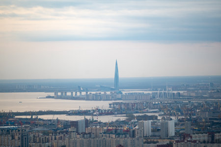 The Lakhta Center multifunctional complex is located on the shore of the Gulf of Finland in St....