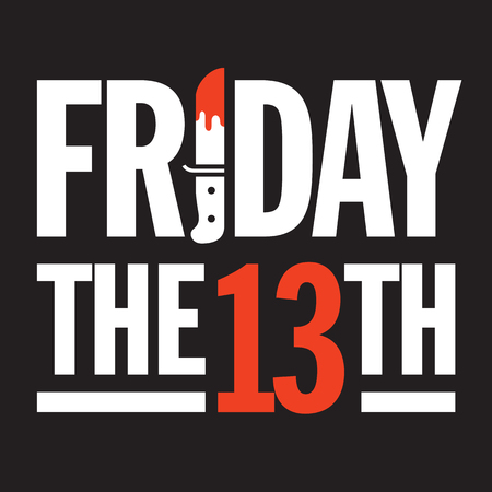 Friday the 13th Vector Design. Great graphic design element